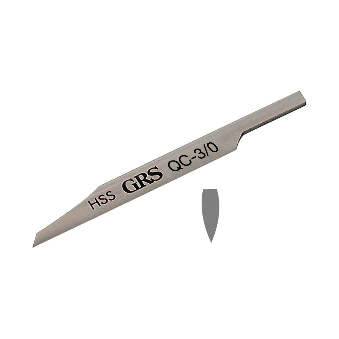 GRS® QC Gravers – Point Onglette, #3/0