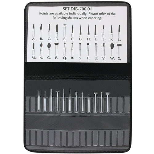 High-Speed Diamond Bur Set, 1/16″ Shanks – Set of 12, Coarse Supply