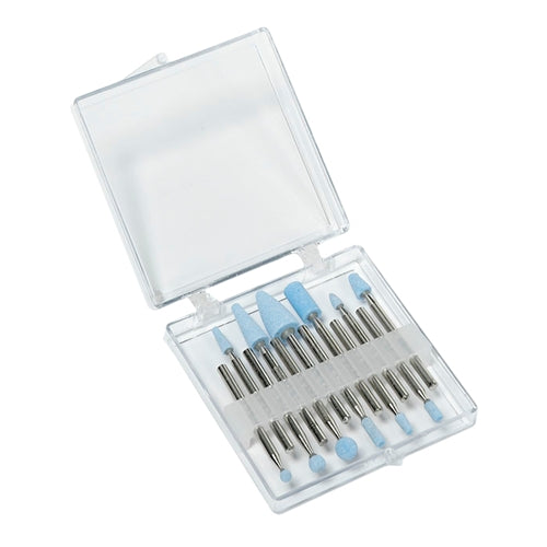 Light Blue Mounted Points Set of 12 – 3mm Shank