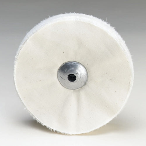 Loose White Muslin Buff – Lead Center, 4″ x 54 Ply