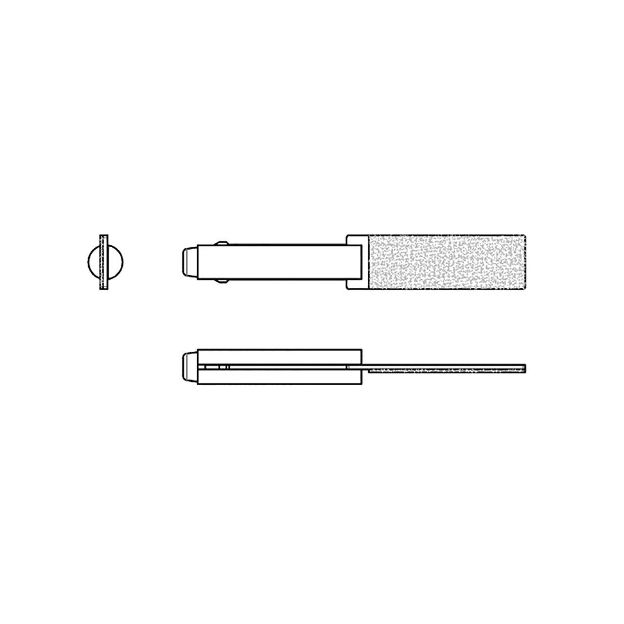Mini-Filer Diamond Tips, 2mm Shank – Rectangle, D151 (Pkg. of 3)