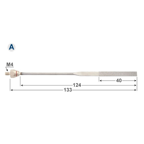 Mounted Diamond Files – Flat 5 x 1 x 40, 200 grit