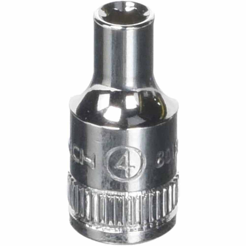 GearWrench 80125 1/4″ Drive 6 Point Standard Metric Socket 4mm