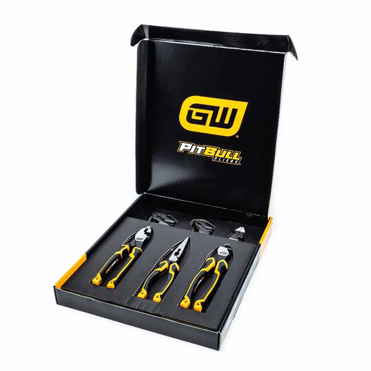 GearWrench 82204C 6 Pc. Pitbull Dual Material Mixed Plier Set