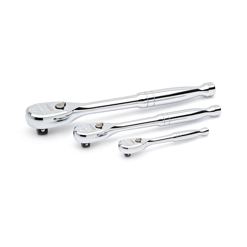 GearWrench 81206P 3 Pc. 1/4″, 3/8″ & 1/2″ Drive 120XP Teardrop Ratchet Set Fashion