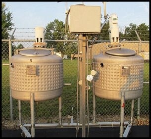 Precision Stainless, Inc. Sanitary Dimple Jacketed Mix Tanks – 100 Gallons