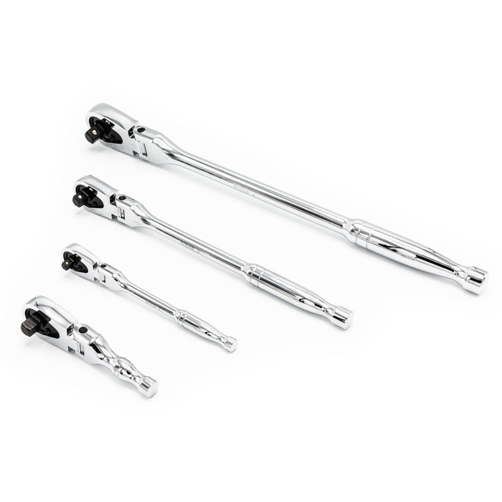 GearWrench 81230XP 4 Pc. 1/4″, 3/8″ & 1/2″ Drive 120XP Flex Head Teardrop Ratchet Set Online Sale
