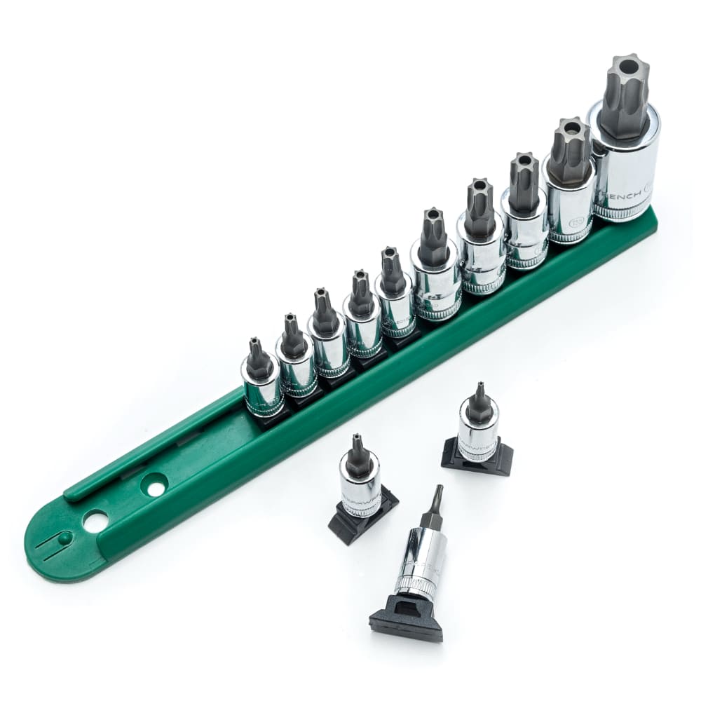 GearWrench 80725 13 Pc. 1/4″, 3/8″ & 1/2″ Drive Tamper Proof Torx Bit Socket Set
