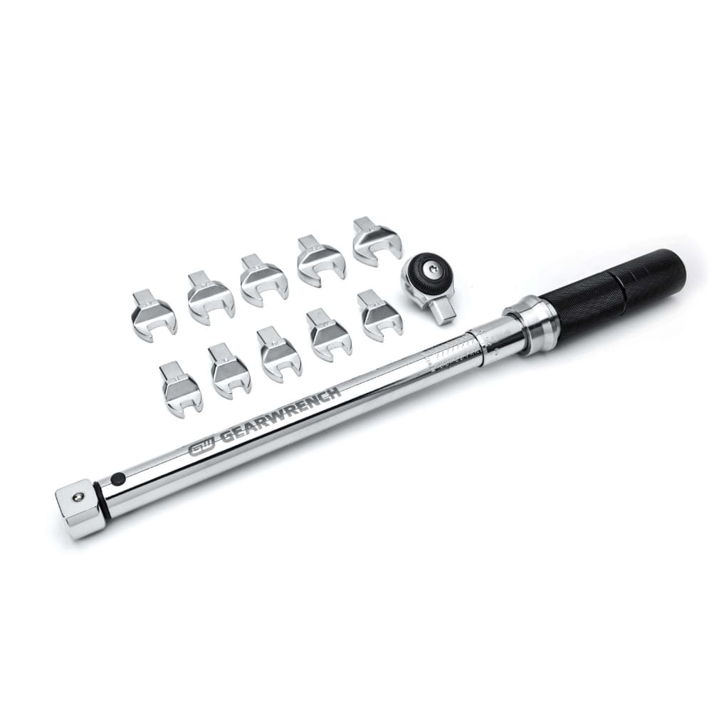 GearWrench 89453 12 Pc. 3/8″ Drive Metric Open End Interchangeable Torque Wrench Set