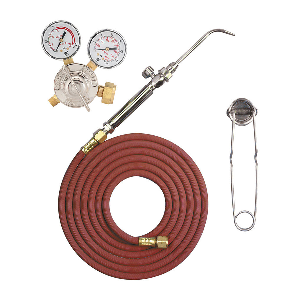 SilverSmith™ Air-Acetylene Torch Kit – with 1 Tip, Regulator, and Hose