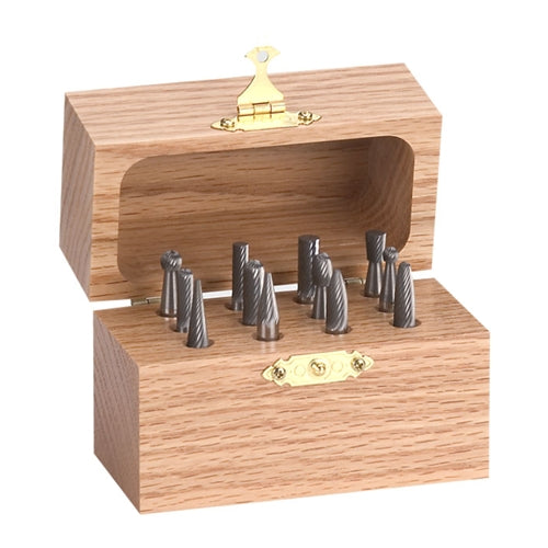 Solid Carbide Bur Set 1/4″ Shank 2″ Long Plain Cut