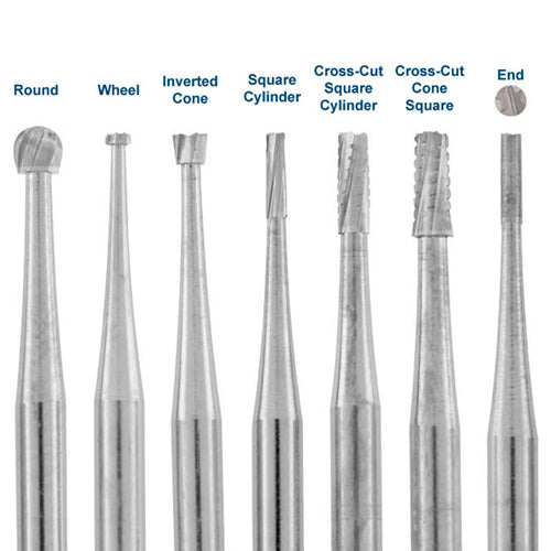 SS White Carbide Burs, 3/32″ Shank – W36 (Pkg. of 5)
