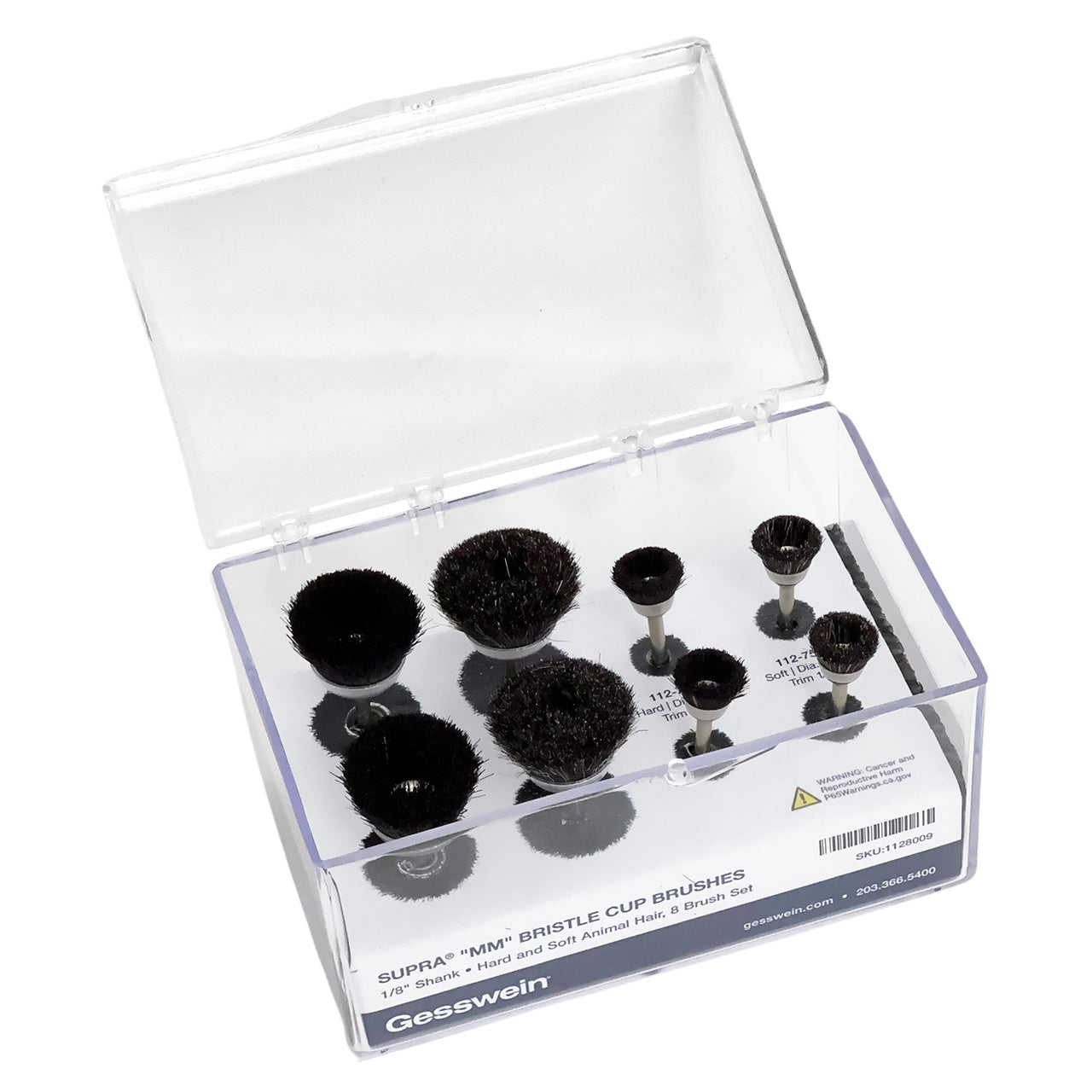 SUPRA® “MM” Bristle Cup Brush – 8-Piece Set