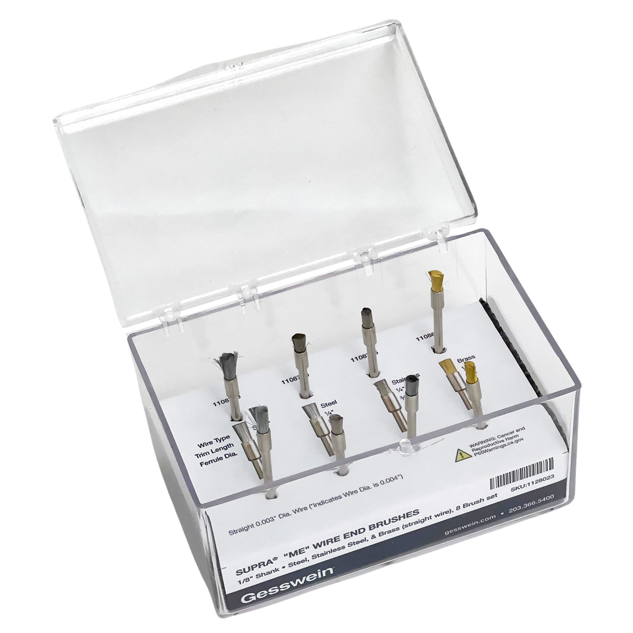 SUPRA® “ME” Straight Wire End Brush – 8-Piece Set