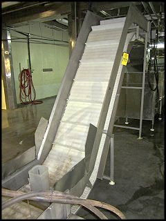 Stainless Steel Incline Z-Conveyor – 24 in. wide