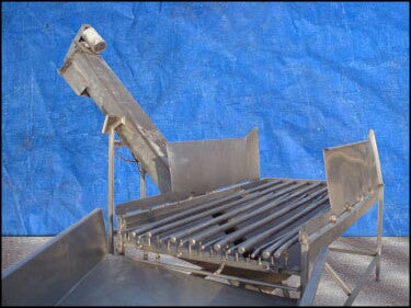 Stainless Steel Incline Ice Auger with Drain Chute