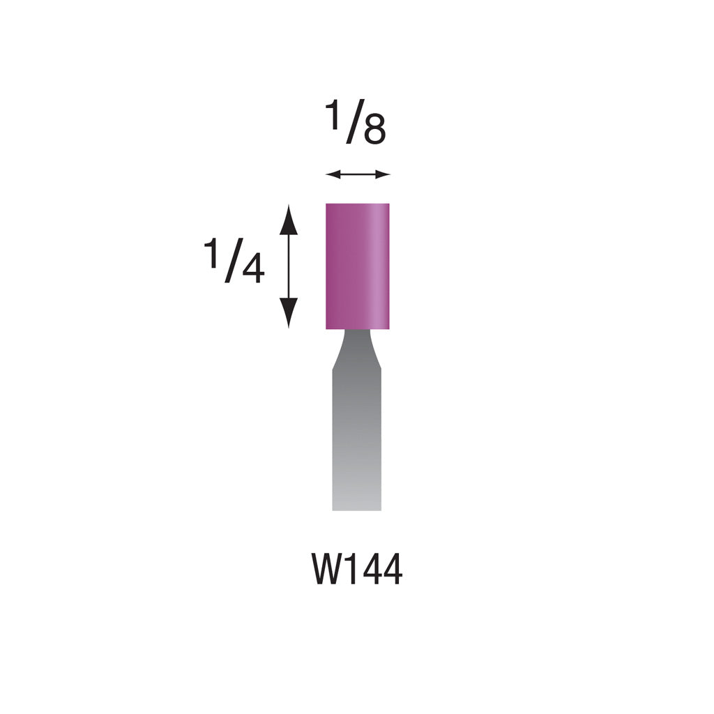 W144 Purple Mounted Points 1/8″ Shank (Pkg of 24)