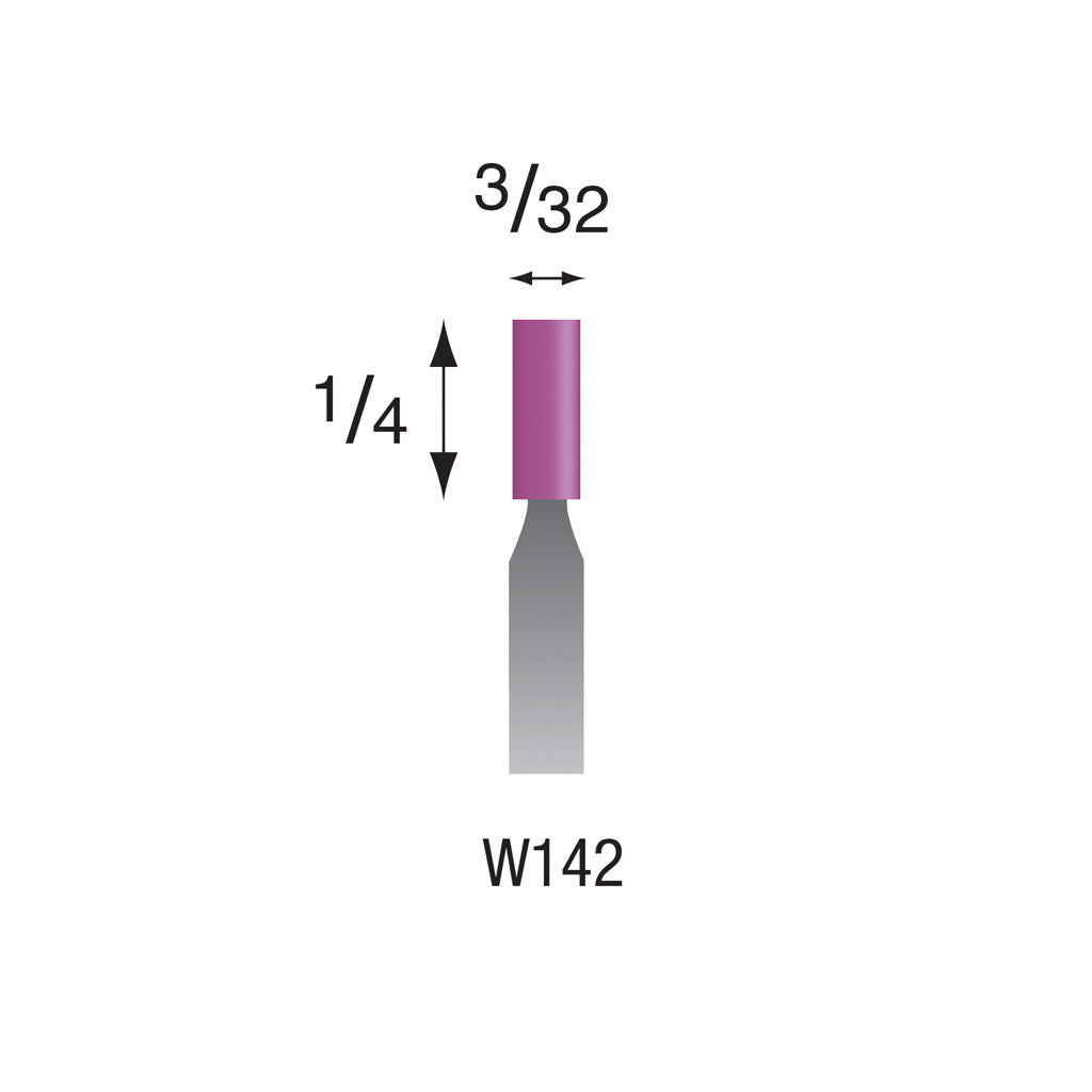 W142 Purple Mounted Points 1/8″ Shank (Pkg of 24)