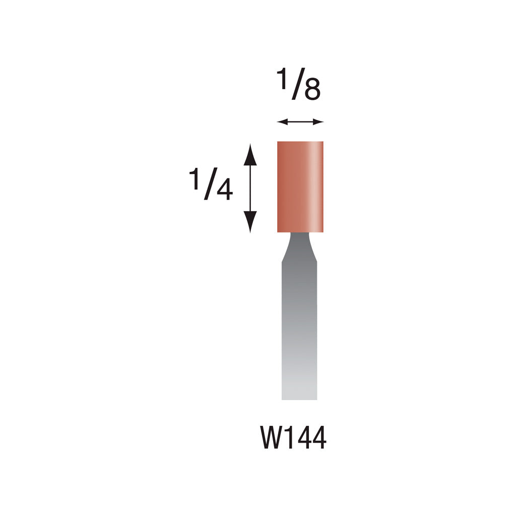 W144 Red Mounted Points 3mm Shank (Pkg of 24)