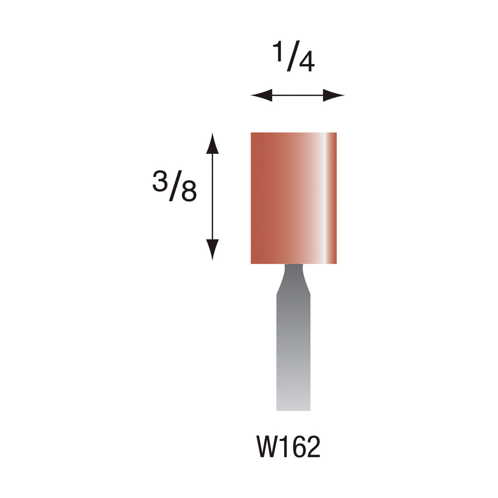 W162 Red Mounted Points 1/8″ Shank (Pkg of 24)
