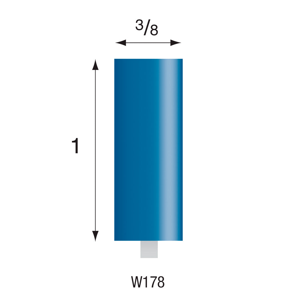 W178 Blue Mounted Points 3mm Shank (Pkg of 24)