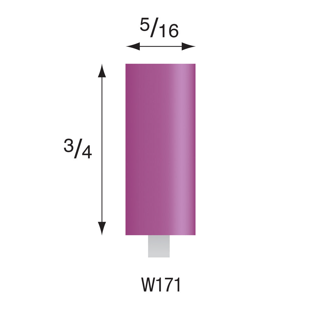 W171 Purple Mounted Points 1/8″ Shank (Pkg of 24)