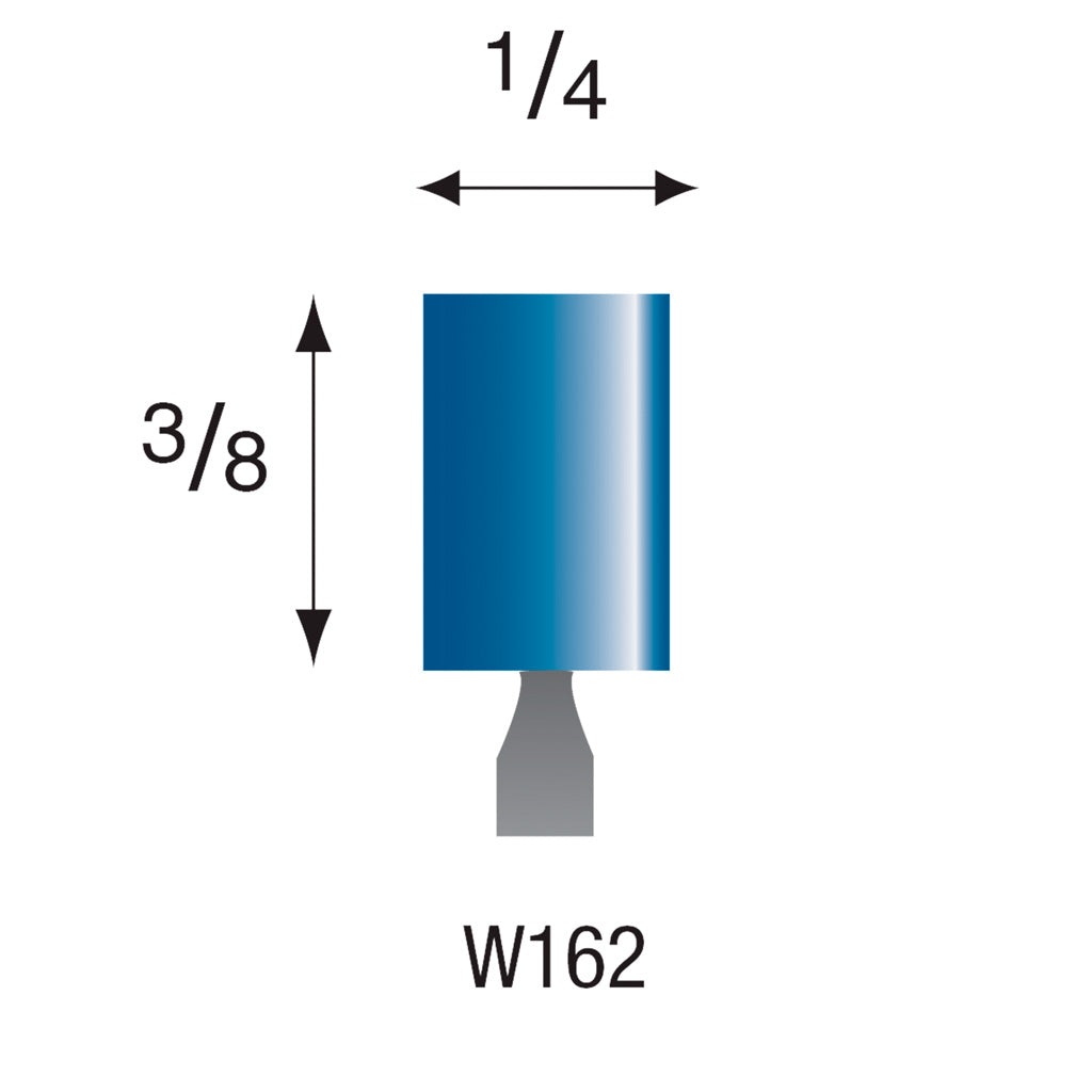 W162 Blue Mounted Points 3mm Shank (Pkg. of 200)