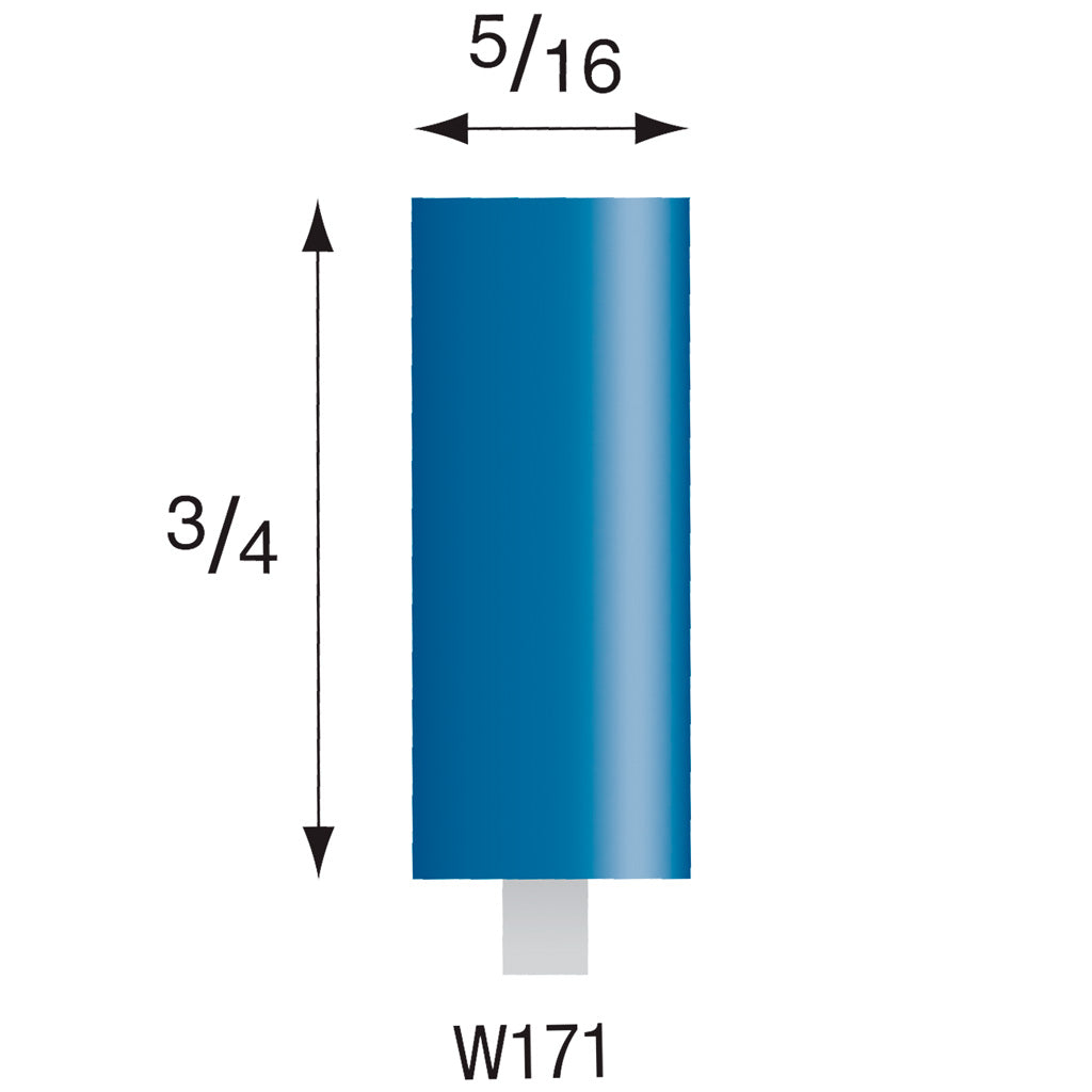 W171 Blue Mounted Points 1/8″ Shank (Pkg of 24)