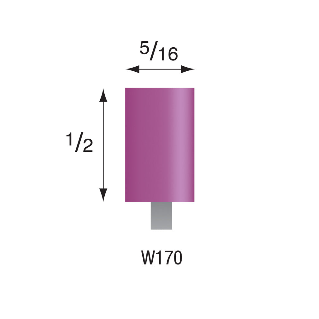 W170 Purple Mounted Points 1/8″ Shank (Pkg of 24) Online Sale