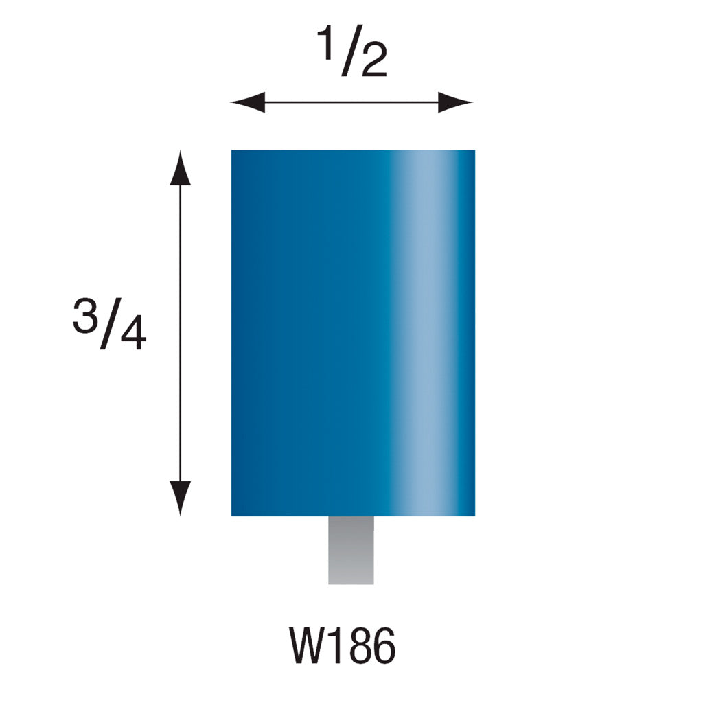 W186 Blue Mounted Points 3mm Shank (Pkg. of 200) Sale