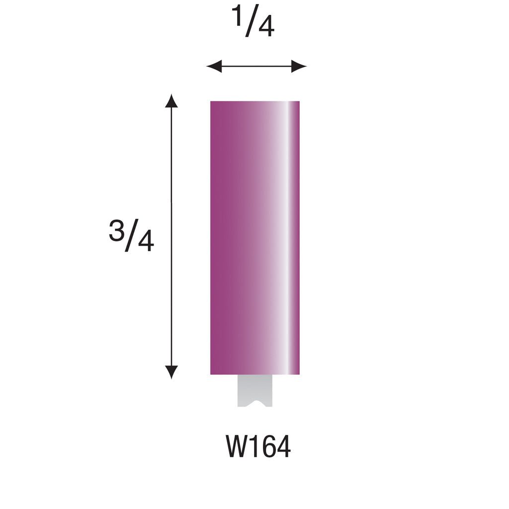 W164 Purple Mounted Points 3mm Shank (Pkg of 24) Online Sale