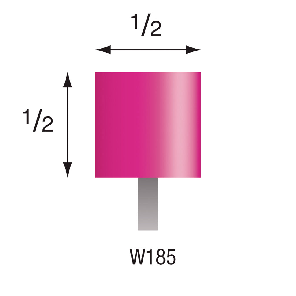 W185 Pink Mounted Points 1/8″ Shank (Pkg of 24)