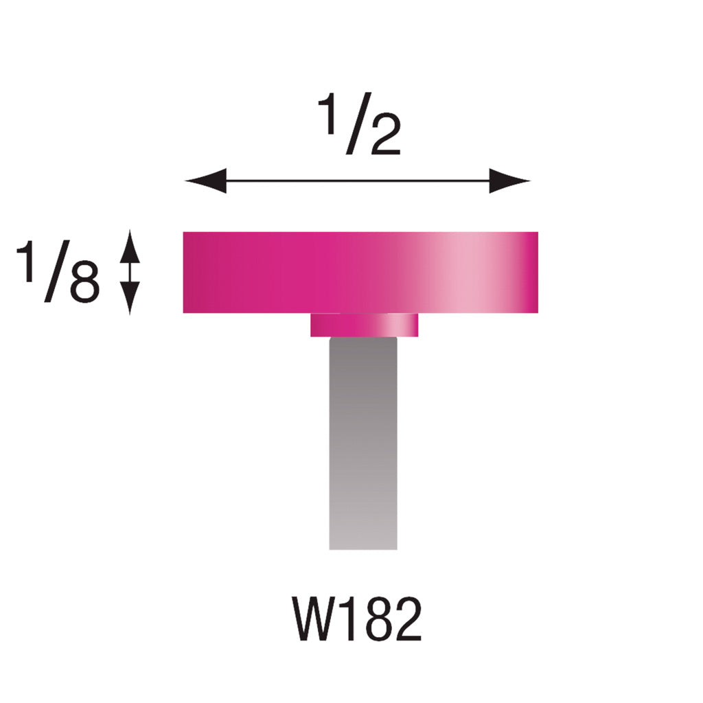 W182 Pink Mounted Points 1/8″ Shank (Pkg of 24)