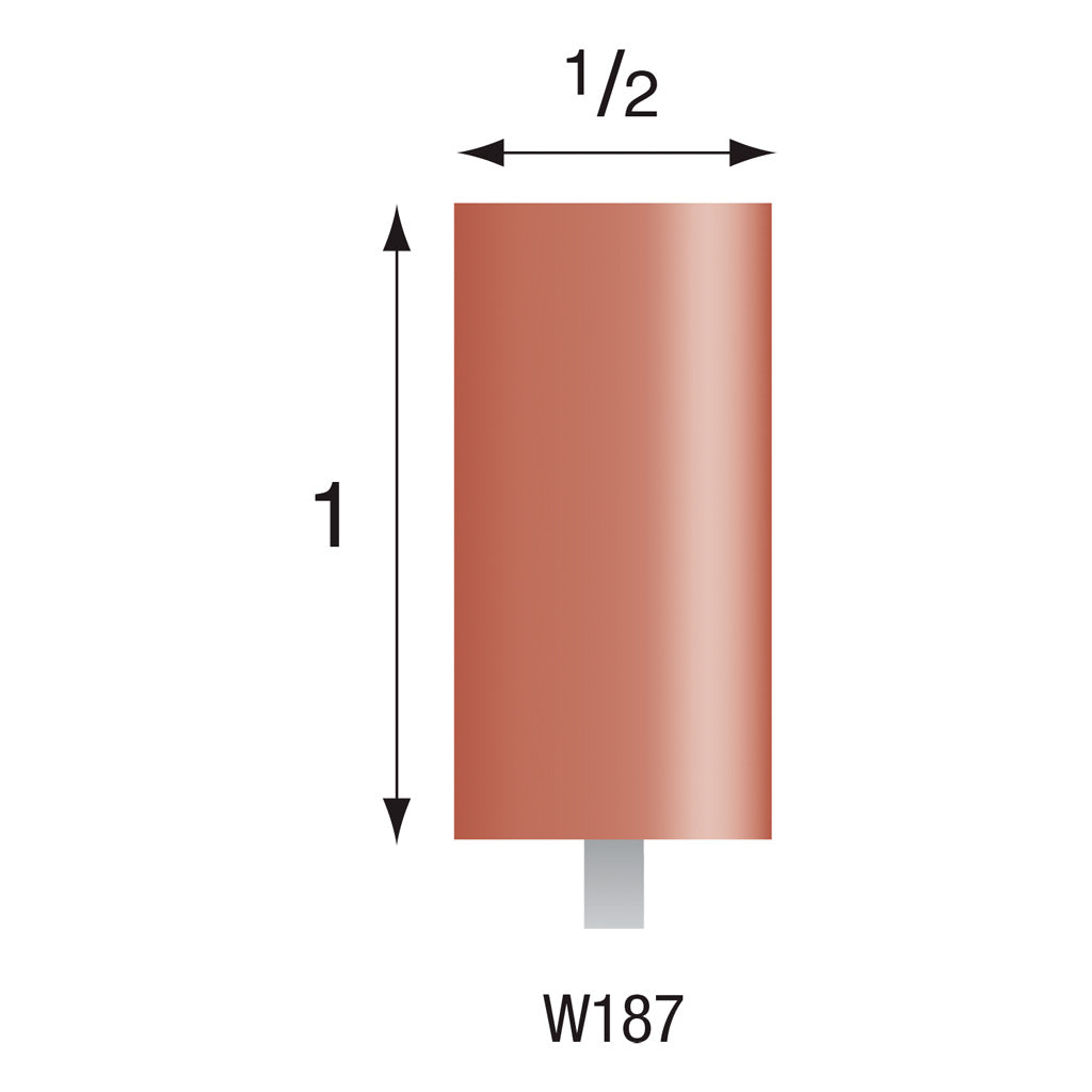 W187 Red Mounted Points 1/8″ Shank (Pkg of 24)