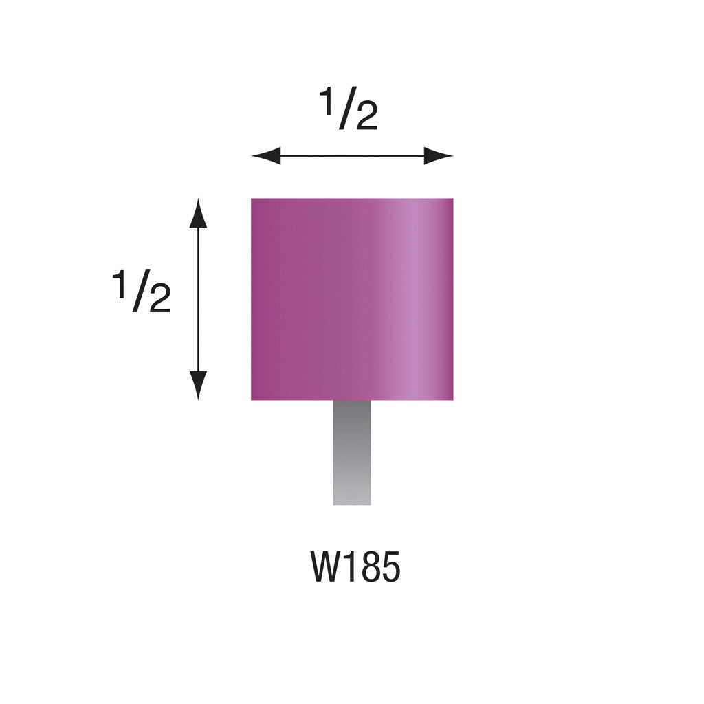 W185 Purple Mounted Points 1/8″ Shank (Pkg of 24)