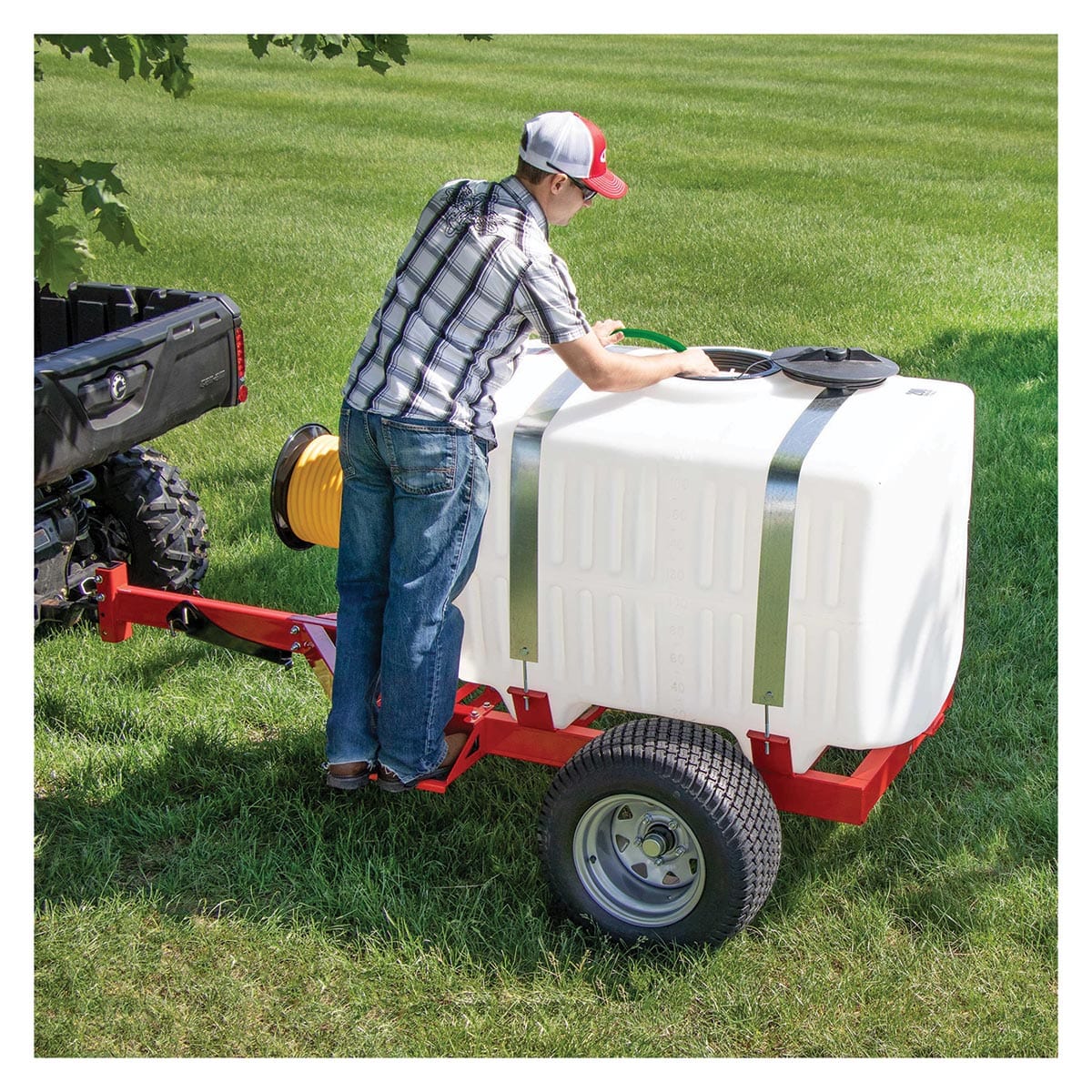 Fimco 200-Gallon Trailer Sprayer with 4 Roller Pump & Banjo Spray Nozzle Online