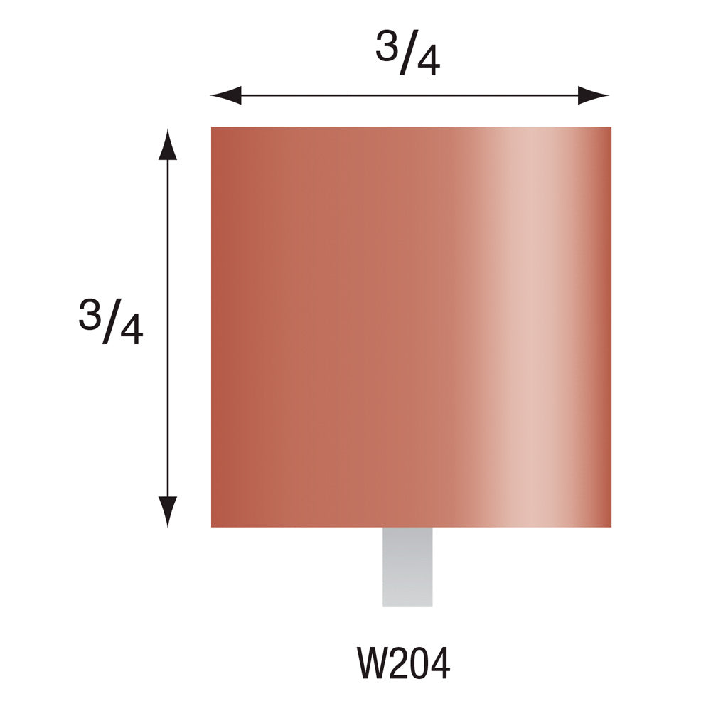 W204 Red Mounted Points 1/8″ Shank (Pkg of 24)