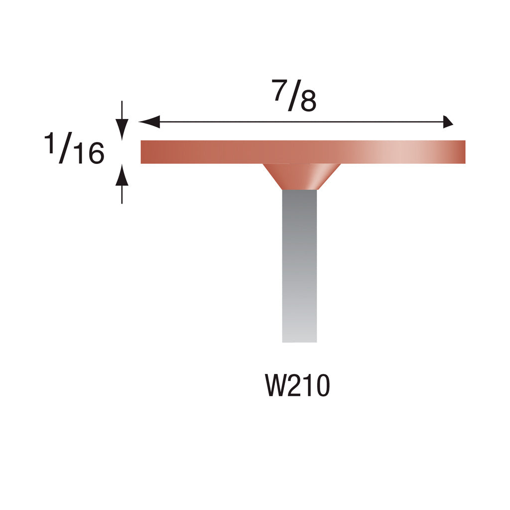 W210 Red Mounted Points 1/8″ Shank (Pkg of 24) Online