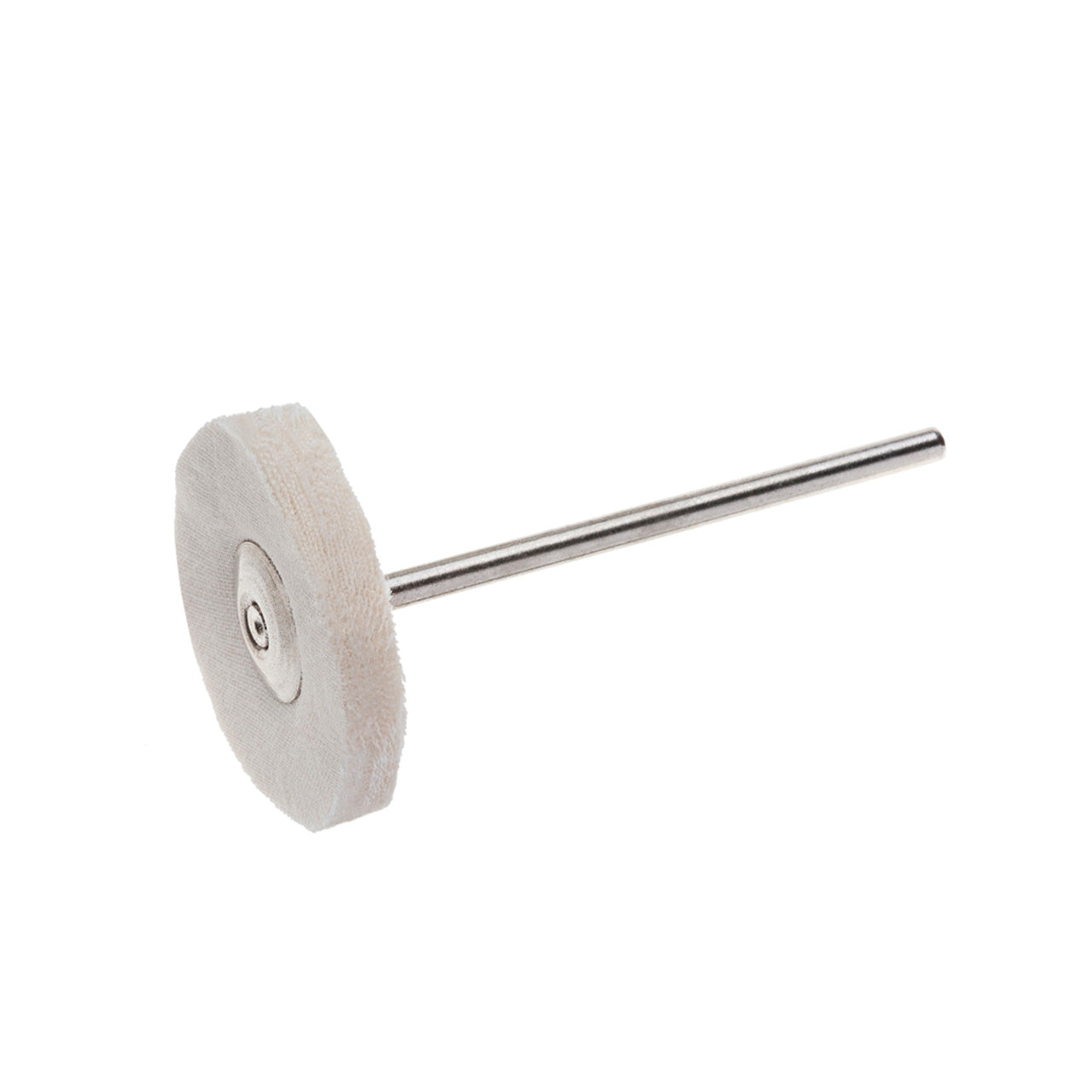 White Loose 1″ Diameter Muslin Buffs on 3/32″ Shank