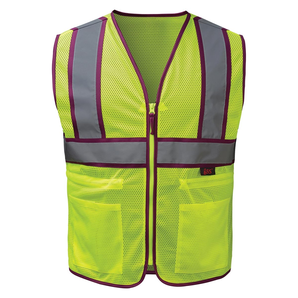 GSS Safety Women’s ANSI Class 2 Two-Tone Hi-Vis Zip Vest Online