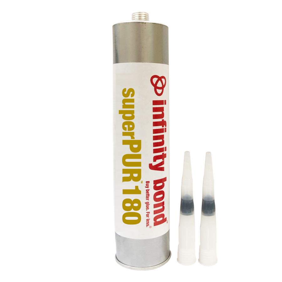 Infinity Bond superPUR 180 Polyurethane Hot Melt – 10 oz Cartridge and Nozzle