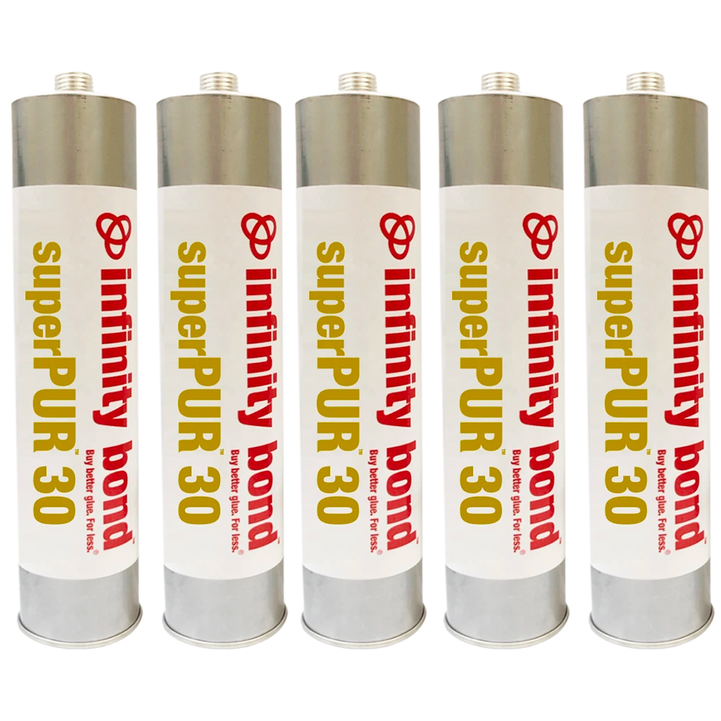 Infinity Bond superPUR 30 Polyurethane Hot Melt – 10 oz Cartridge with Nozzle