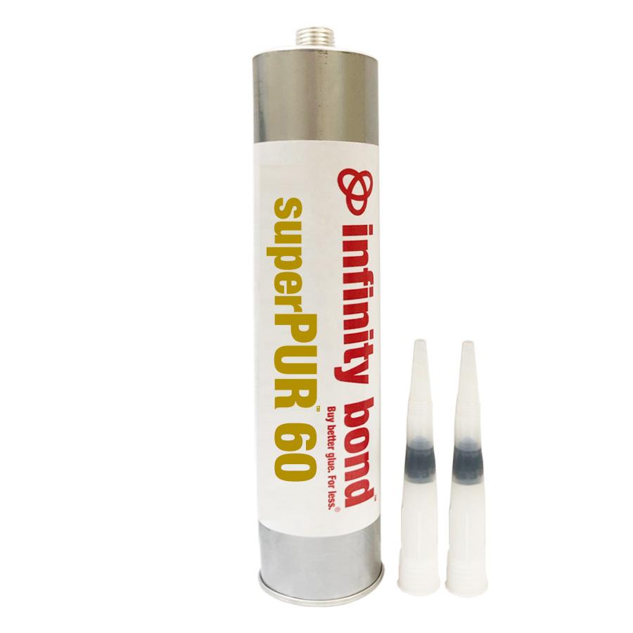 Infinity Bond superPUR 60 Polyurethane Hot Melt – 10 oz Cartridge and Nozzle