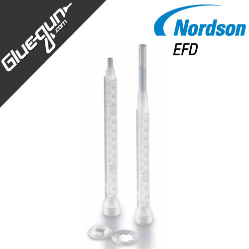 Nordson EFD 280 Series Square Plastic Turbo Bell Static Mixing Nozzle