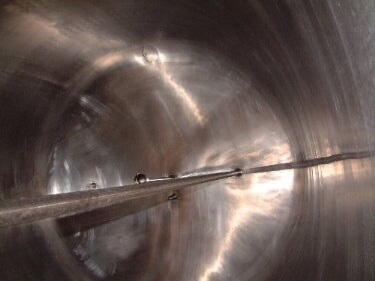 Walker Stainless Steel 3,000 Gallon Vertical Aseptic Tank