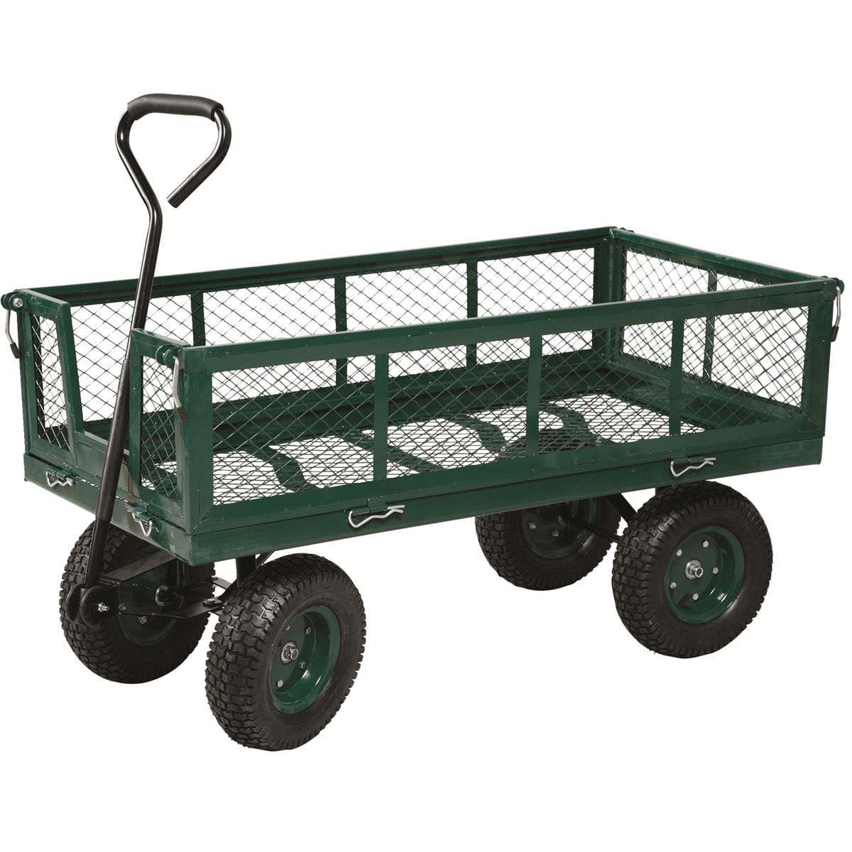 Millside Metal Deck Wagon with Fold Down Sides