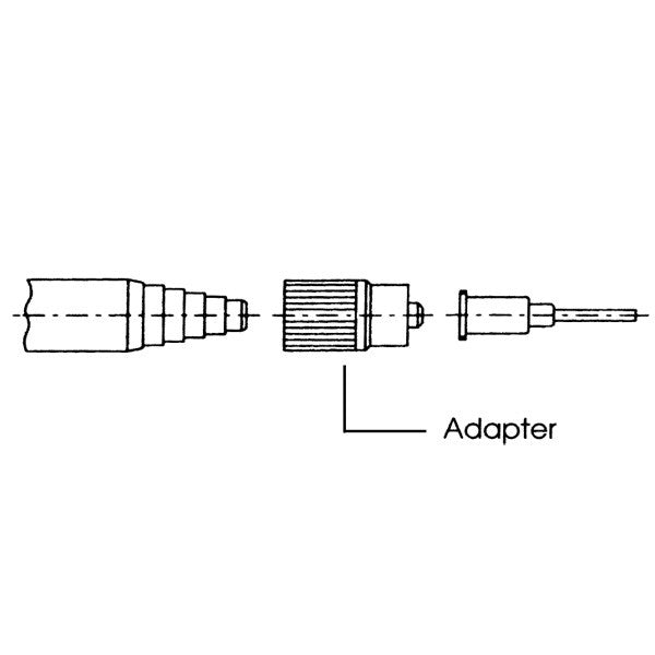Sulzer Mixpac LA 10-00 Black 10mm Luer Lock Adapter