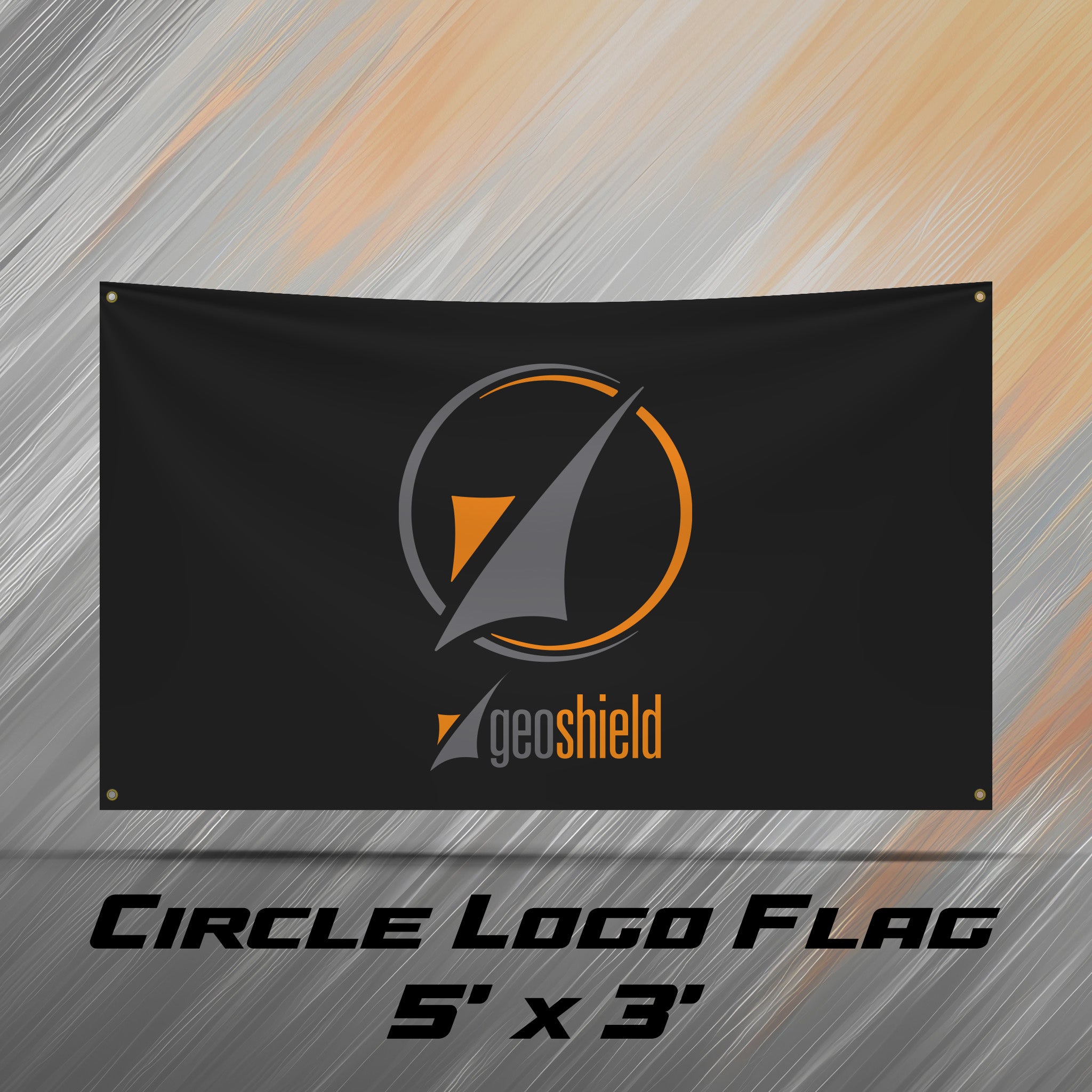 Geoshield Circle Logo Flag – 5’x3′