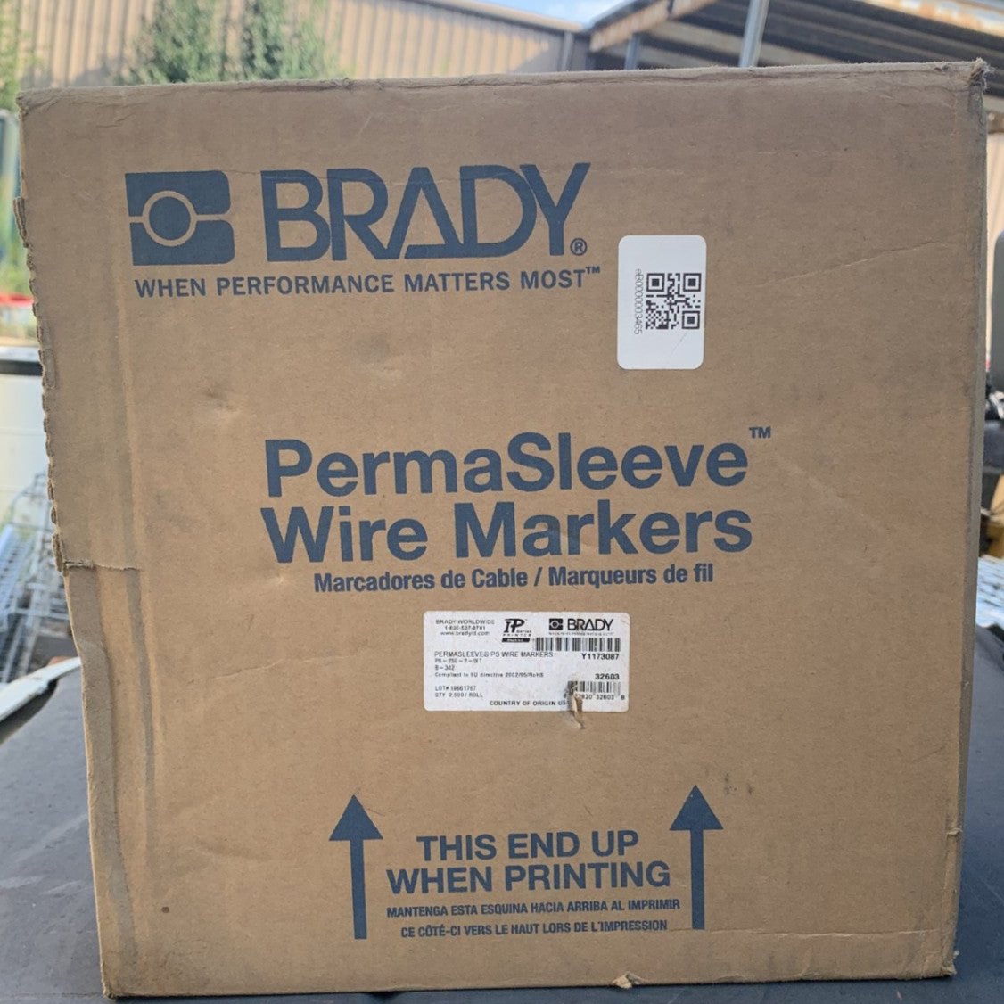 Brady PS-250-2-WT Perma Sleeve Wire Markers – New Surplus