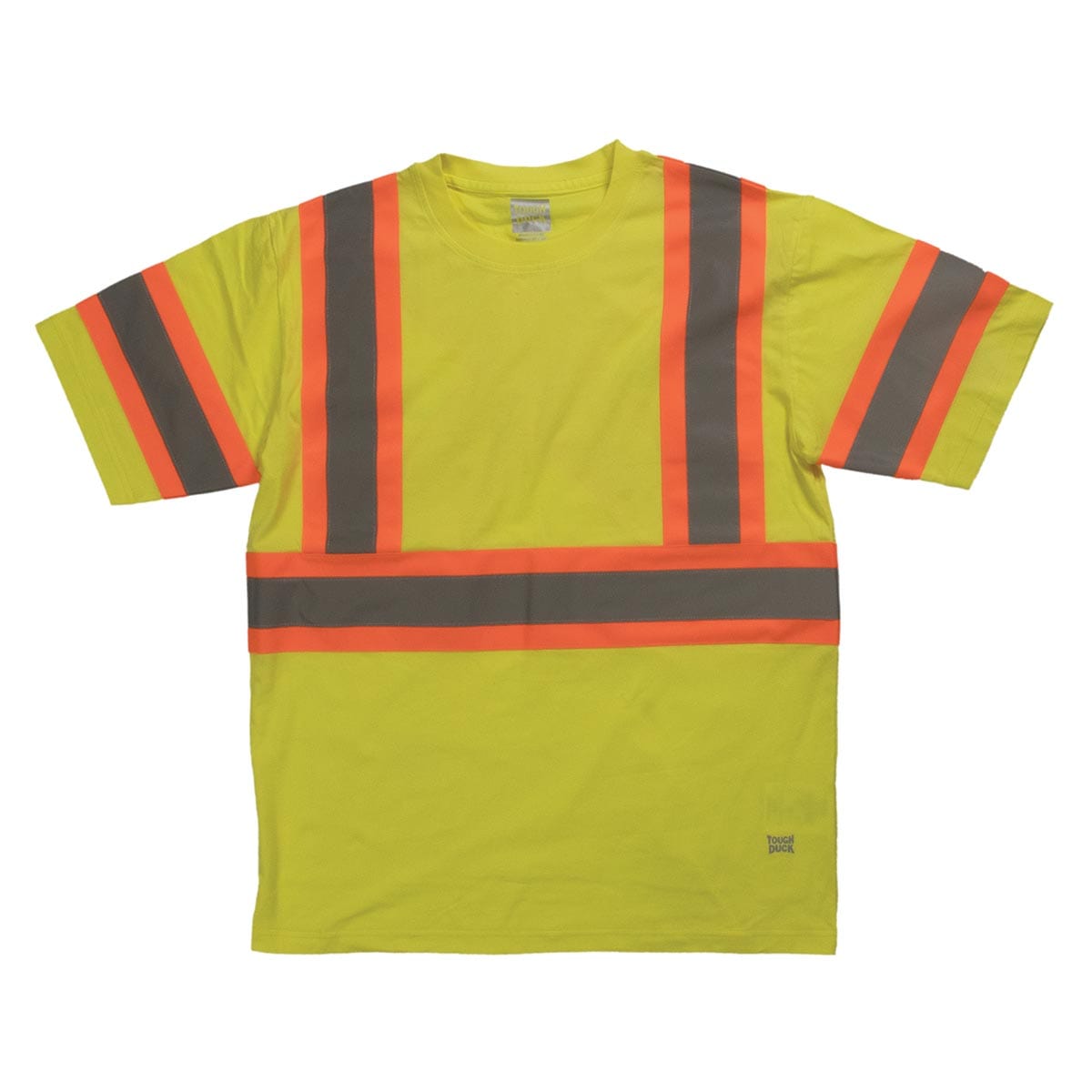 Tough Duck ANSI Class 1 Short Sleeve Cotton Hi-Vis Safety Shirt